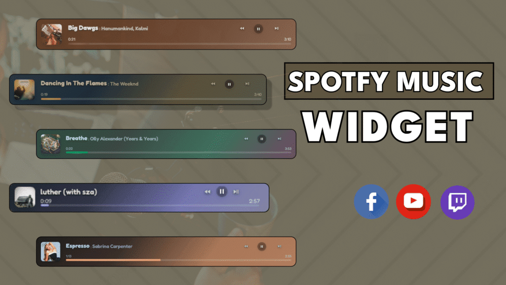 Spotify Music - Twitch widgets