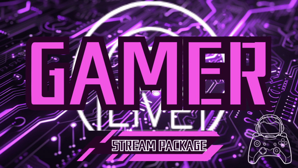 Gamer Stream Package (Purple )- GreatOverlays