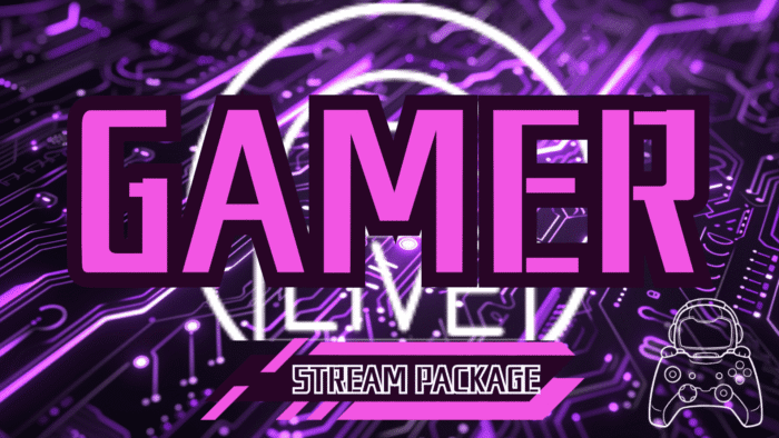 Gamer Stream Package (Purple )- GreatOverlays