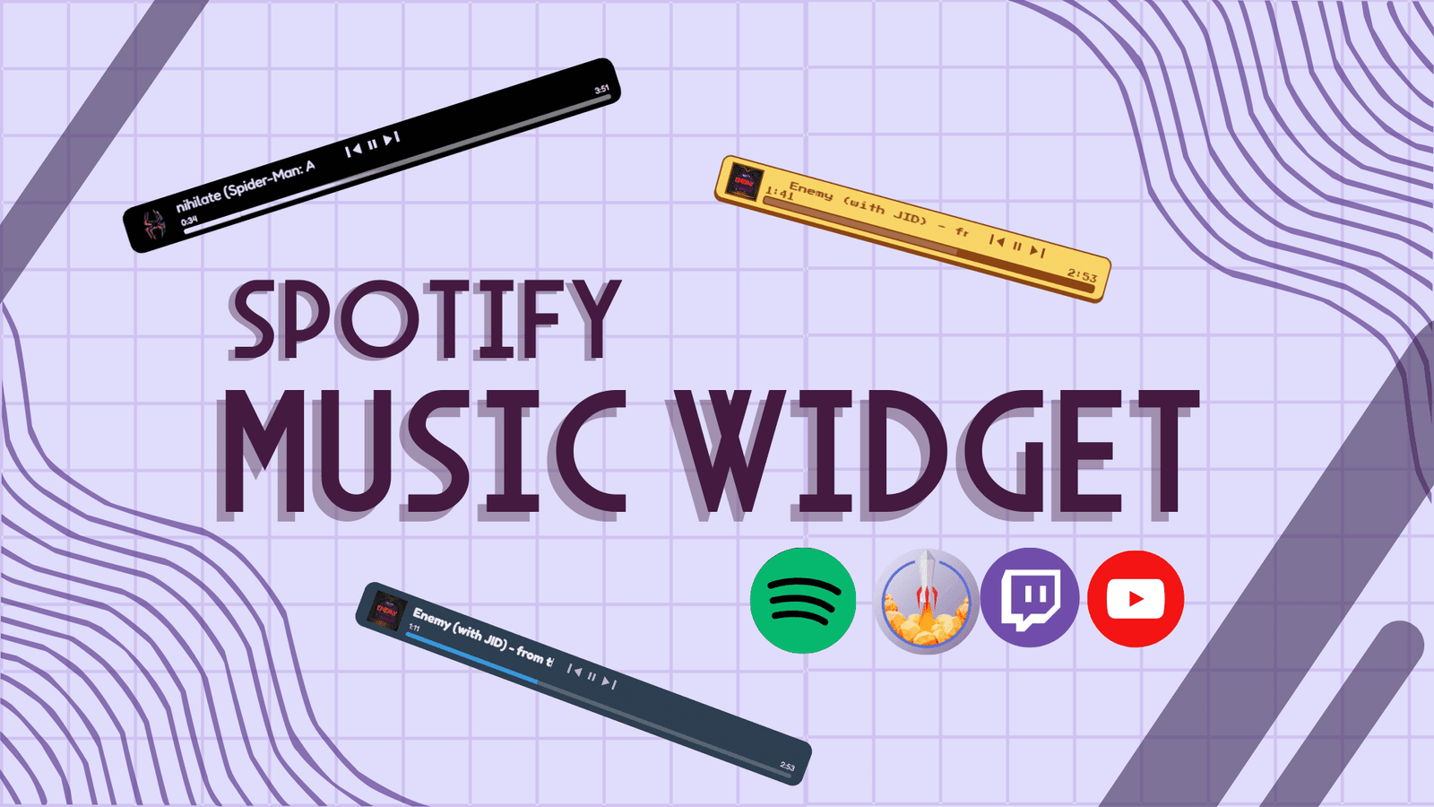 Spotify Music Widget - Stream Widget