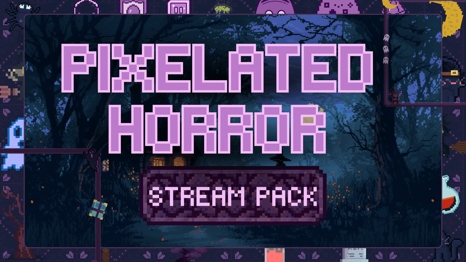 Pixelated Horror Overlay