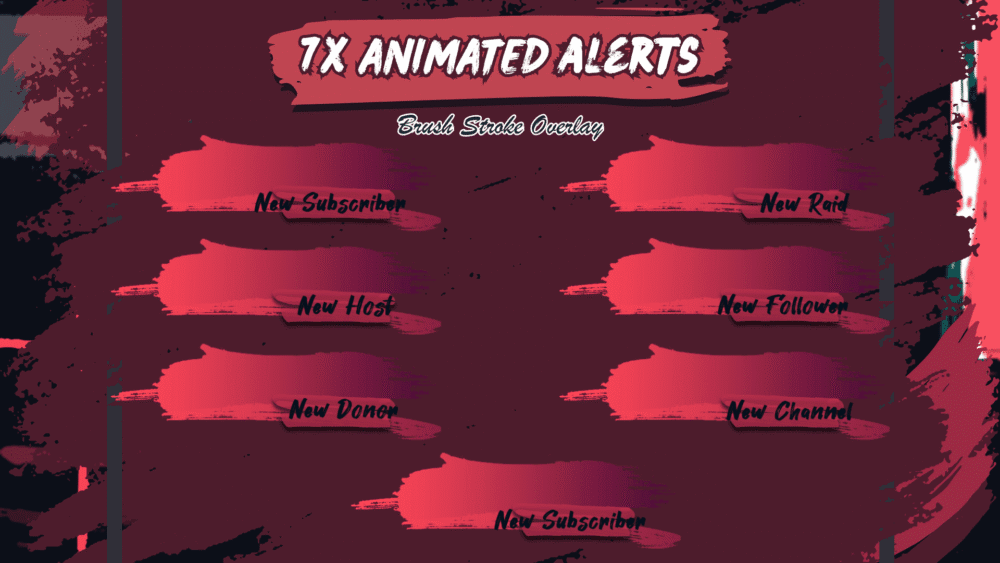Brush Stroke Stream Package - GreatOverlays