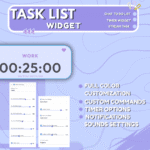 Task List Widget - Pomodoro timer widget