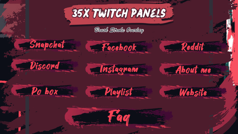 Brush Stroke Stream Package - GreatOverlays