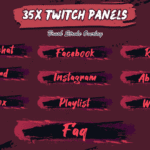 Brush Stroke Stream Package - GreatOverlays