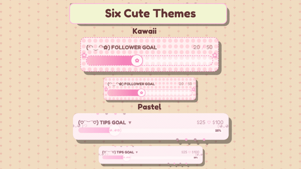 Goal bar stream widget