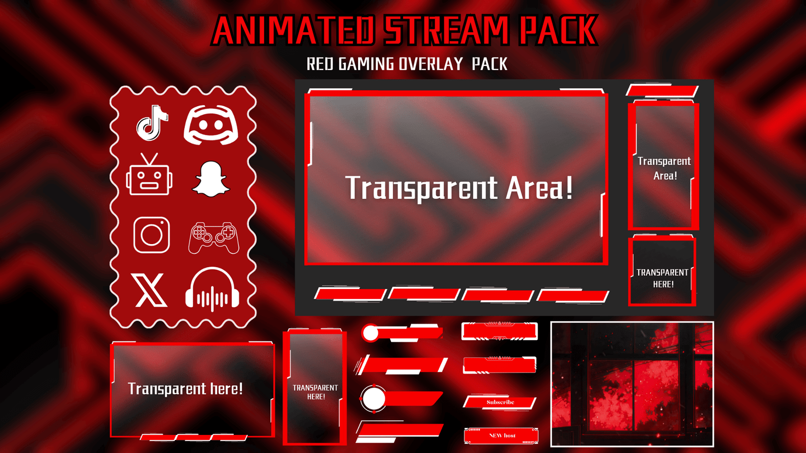 Gamer - Stream Package (Red)