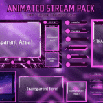 Gamer Stream Package (Purple )- GreatOverlays