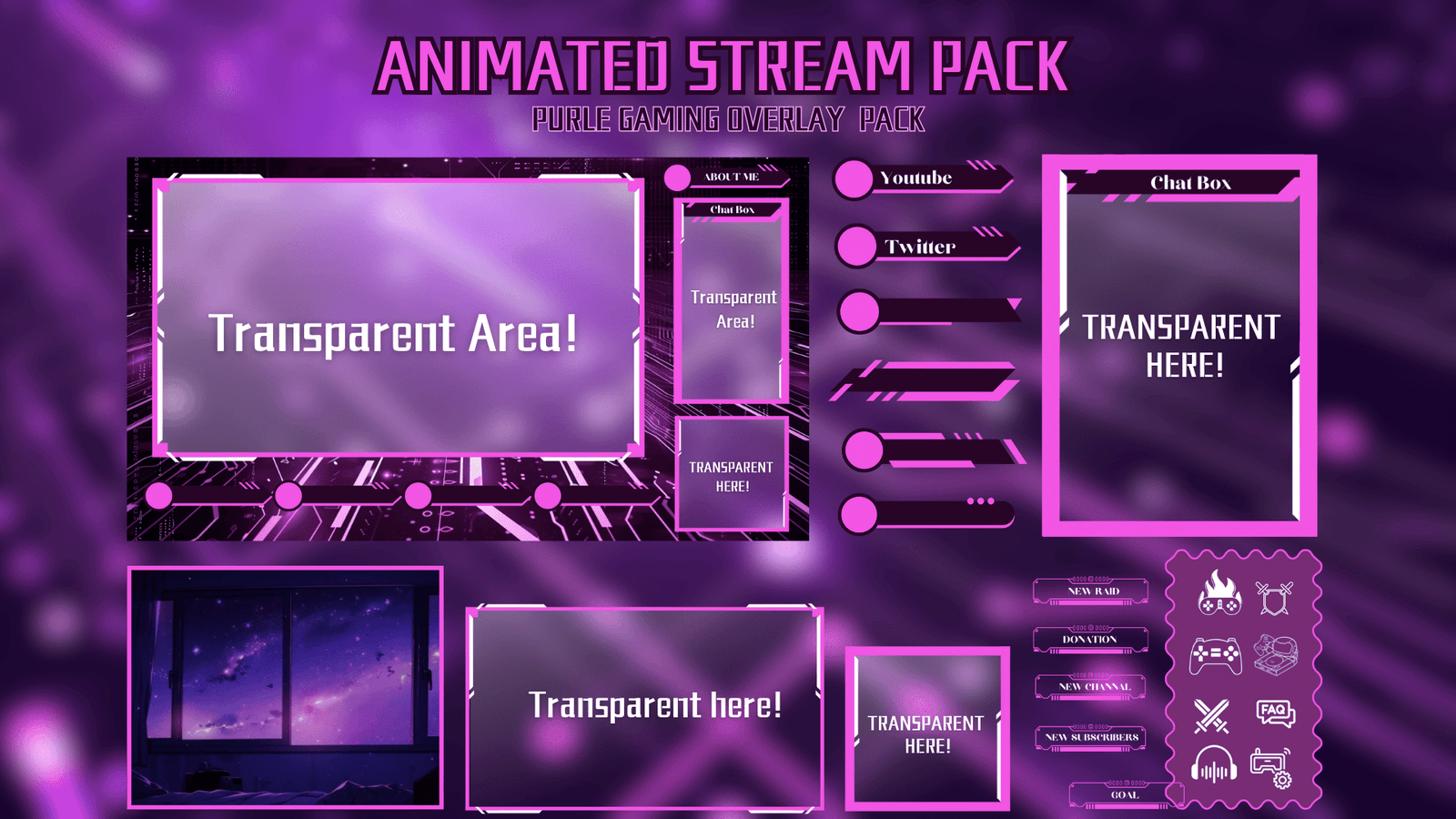 Gamer - Stream Package (Purple)