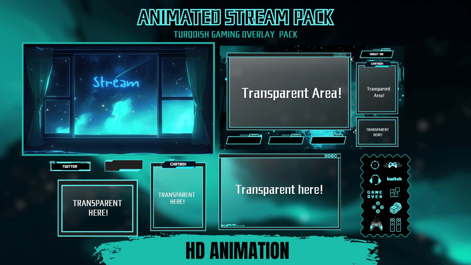 Gamer - Stream Package (Turquoise)