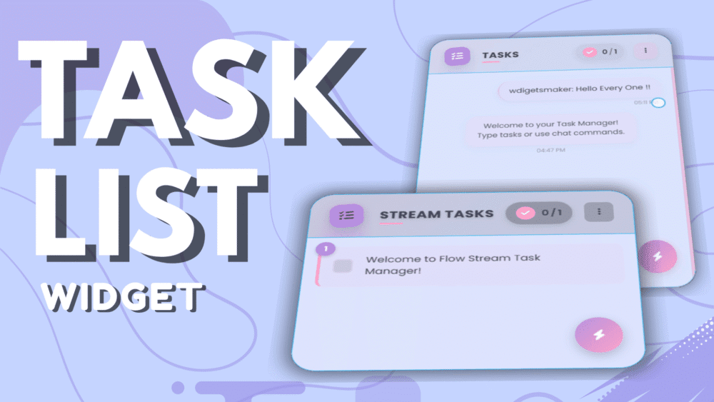 Task List Widget - Pomodoro timer widget