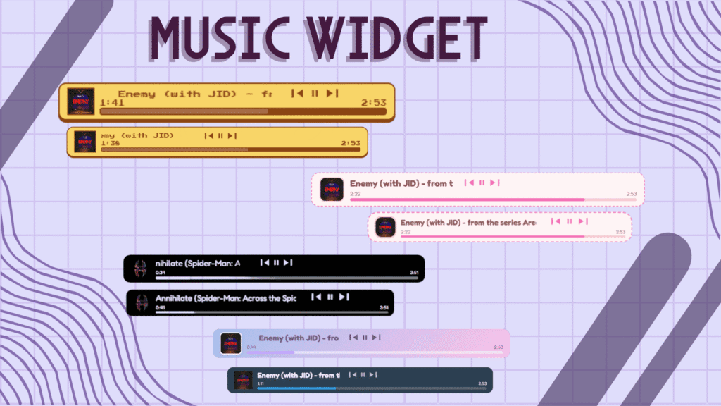 Spotify Music Widget - Stream Widget