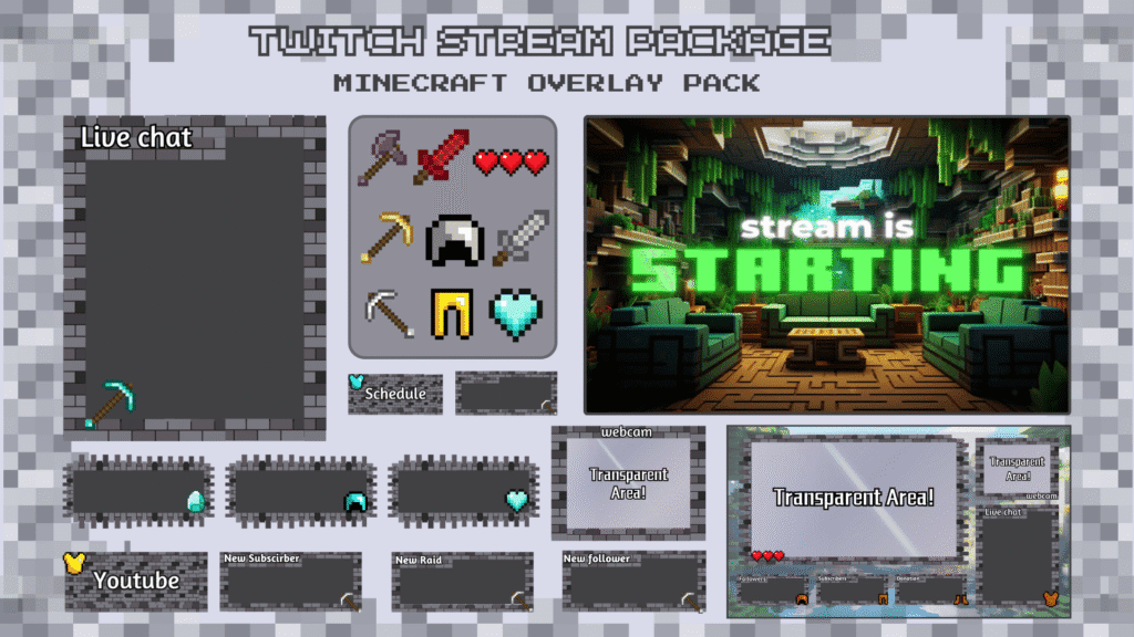 Minecraft - Animated Stream Package