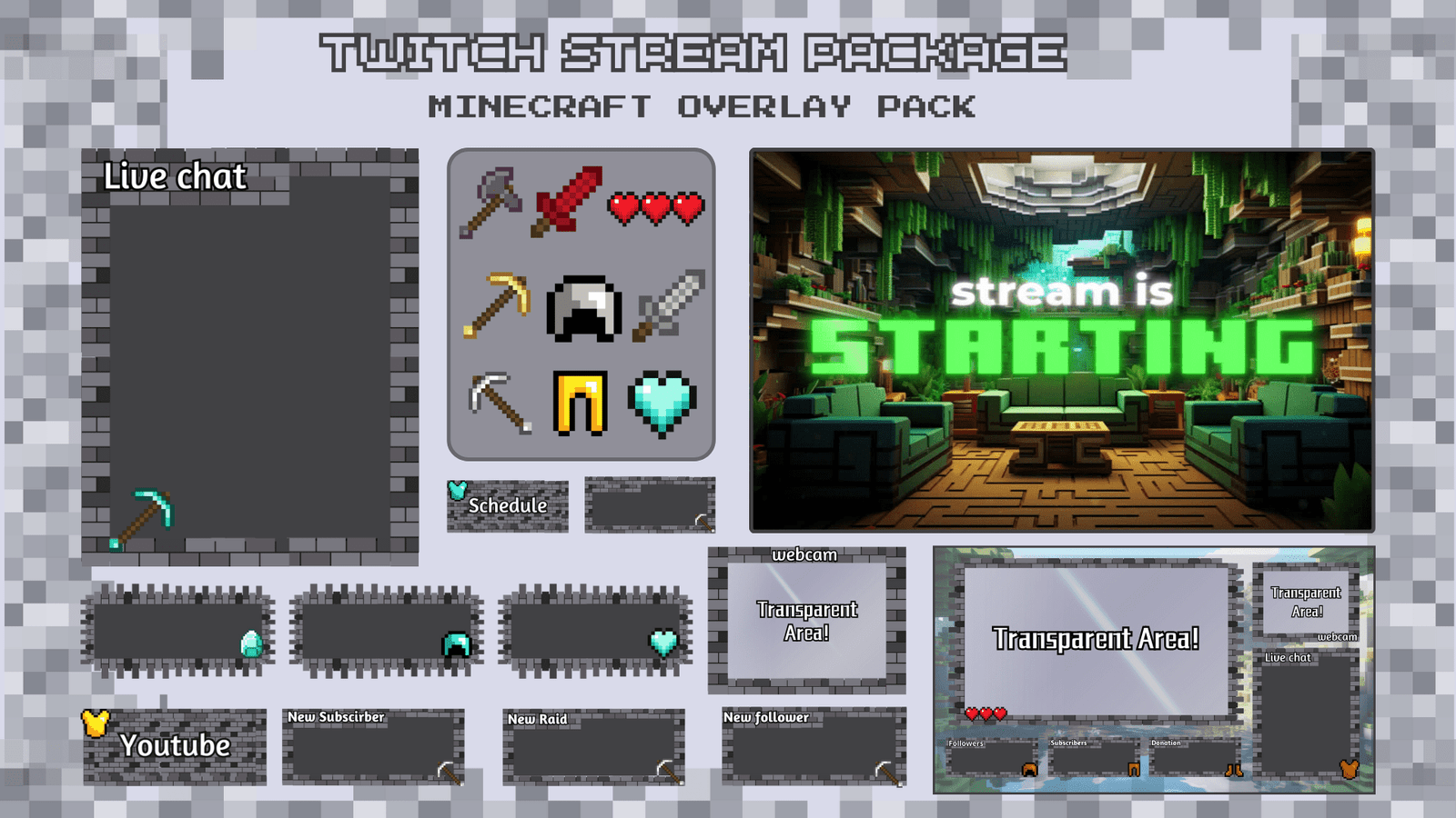 Minecraft - Animated Stream Package