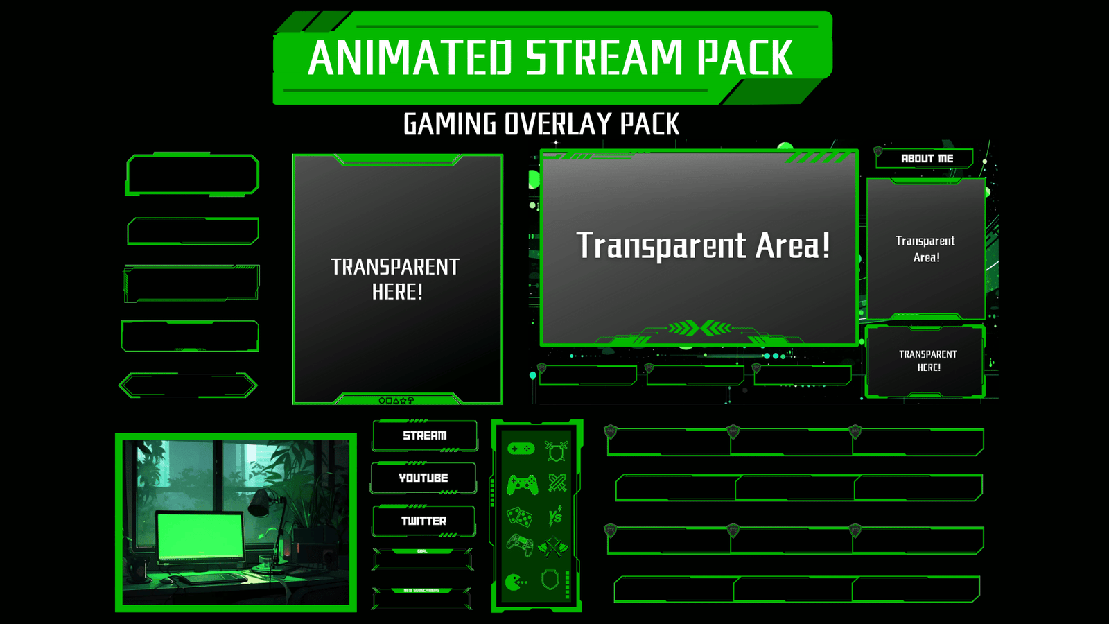 Gamer - Stream Package (GREEN)