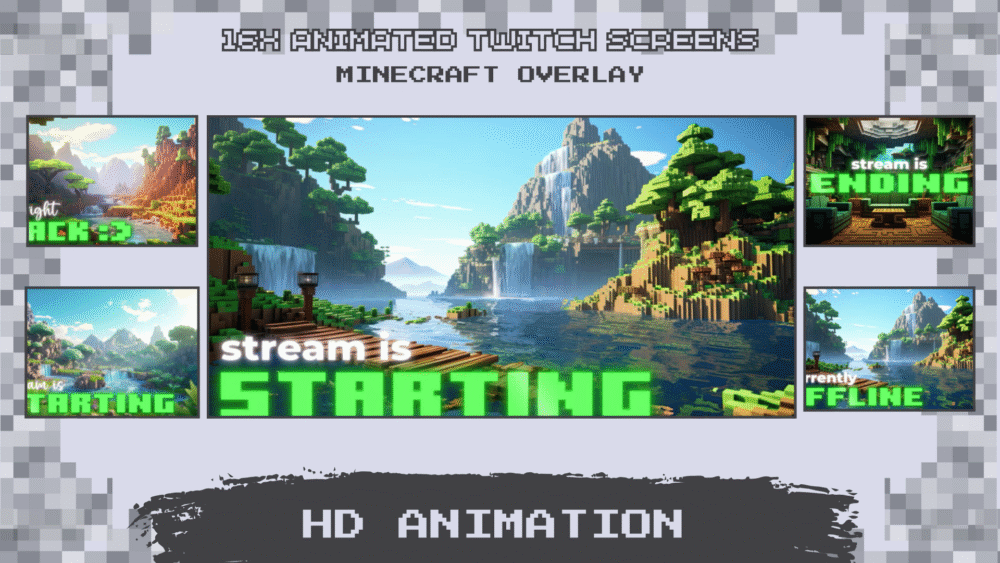 Minecraft - Animated Stream Package