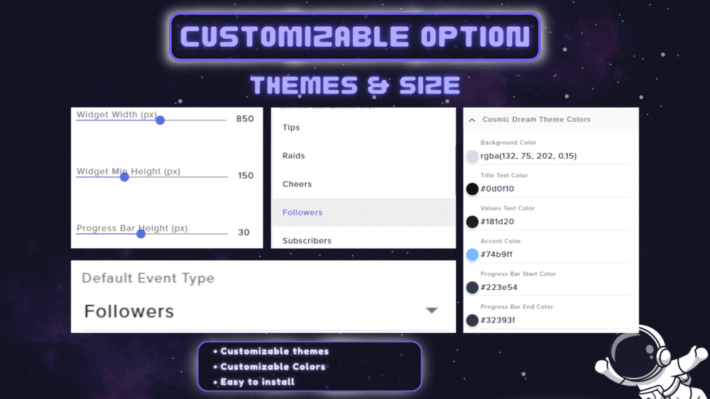 Galactic Grace Twitch Widget Bundle