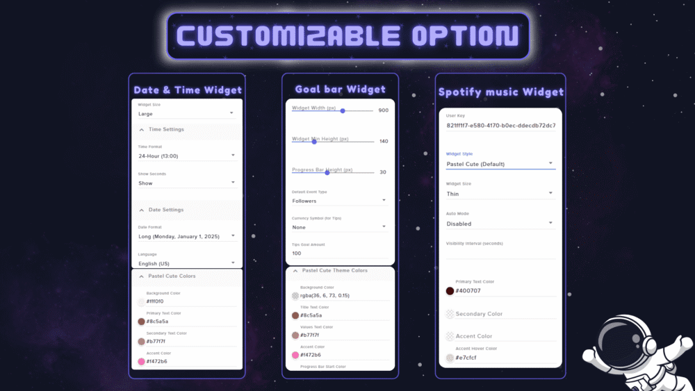 Galactic Grace Twitch Widget Bundle