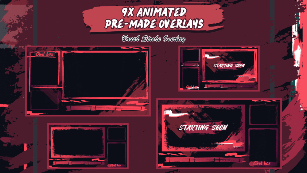 Brush Stroke Stream Package - GreatOverlays