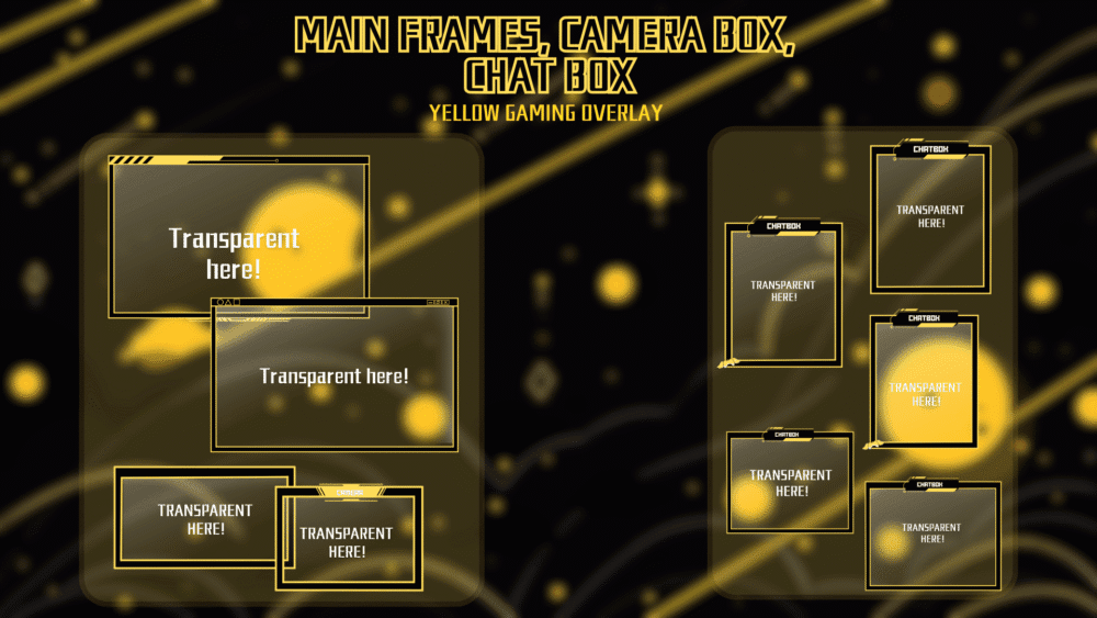 Gamer - Stream Package (Yellow)