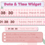 Widget Bundle Music Widget Date And time Widget Goalbar Widget