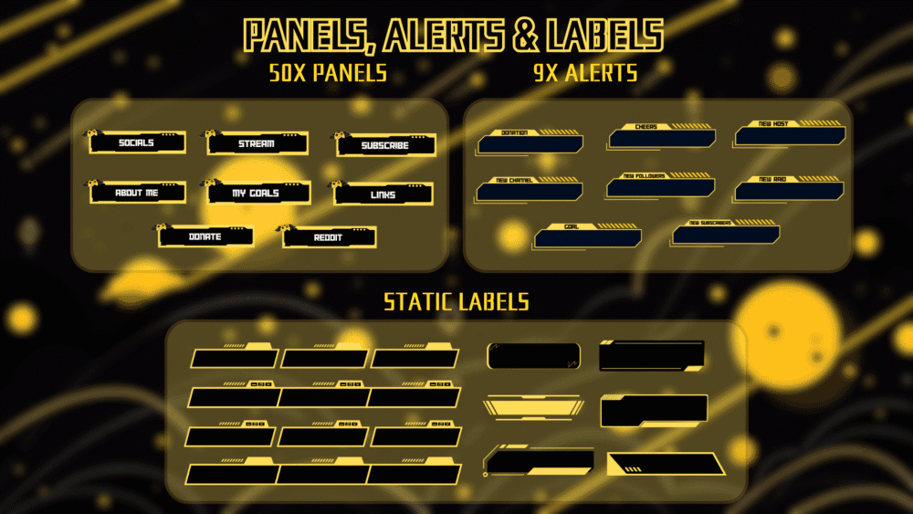 Gamer - Stream Package (Yellow)
