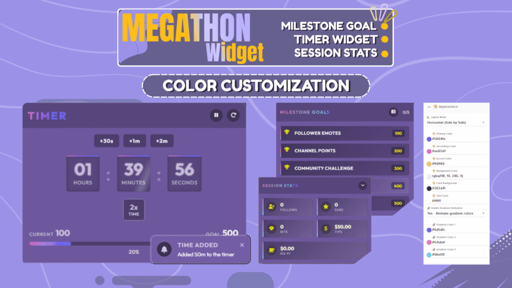 Megathon Twitch Widget