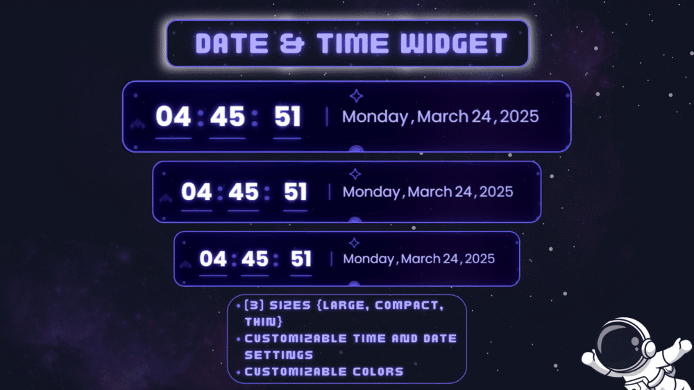 Galactic Grace Twitch Widget Bundle