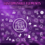 Gamer Stream Package (Purple )- GreatOverlays