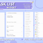 Task List Widget - Pomodoro timer widget