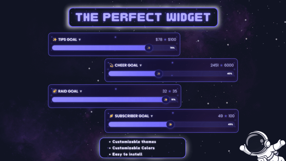 Galactic Grace Twitch Widget Bundle