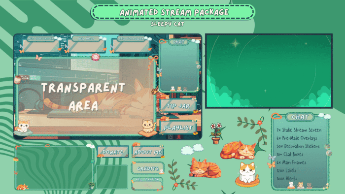 sleepy Cat - Stream Package