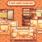 Orange Cat Overlay - Stream Overlay