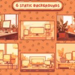 Orange Cat Overlay - Stream Overlay