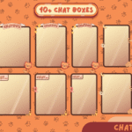 Orange Cat Overlay - Stream Overlay