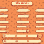 Orange Cat Overlay - Stream Overlay
