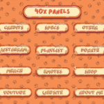 Orange Cat Overlay - Stream Overlay