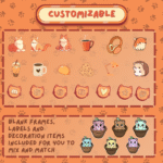 Orange Cat Overlay - Stream Overlay