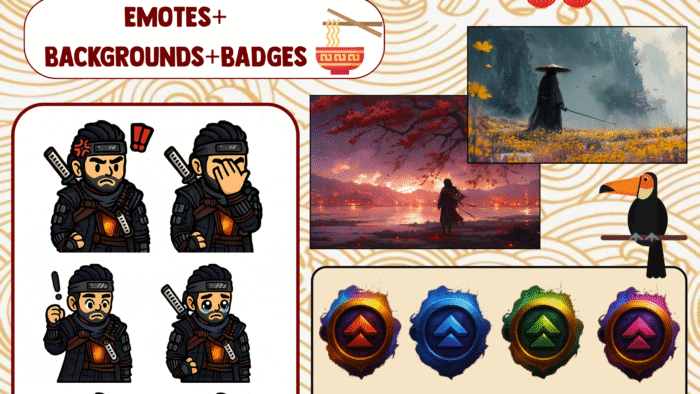 Mega Pack - Ghost of Tsushima For Twitch/Youtube Streamer