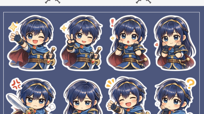 8x Anime Marth Emotes for Twitch/YouTube/Kick
