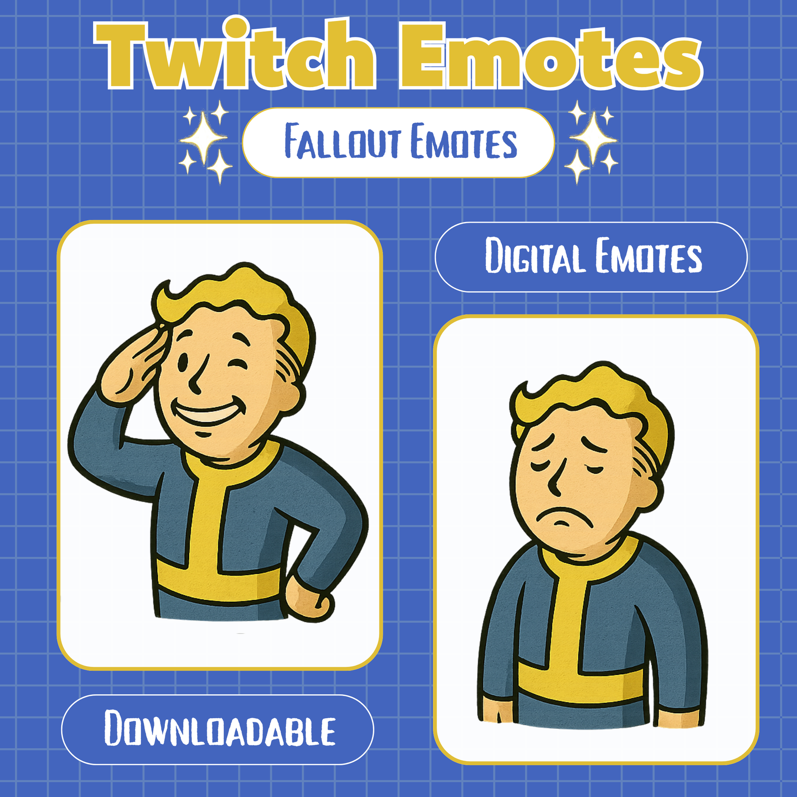 15x Fall Out Emotes For Streamers/Vtubers