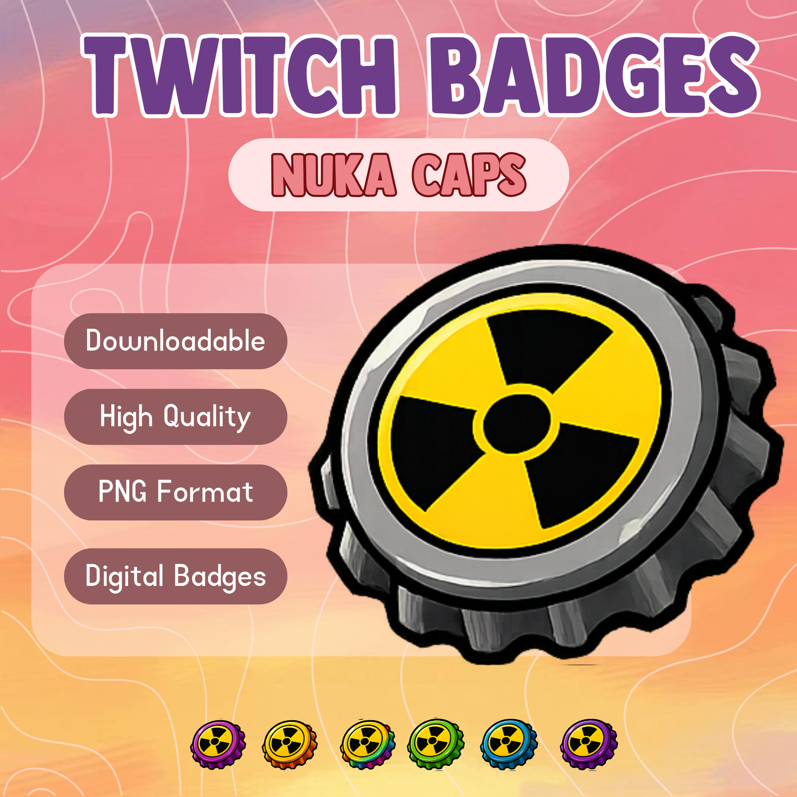 Nuka Cola Sub Badges For Twitch Streamers