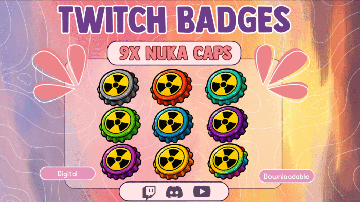 Nuka Cola Sub Badges For Twitch Streamers