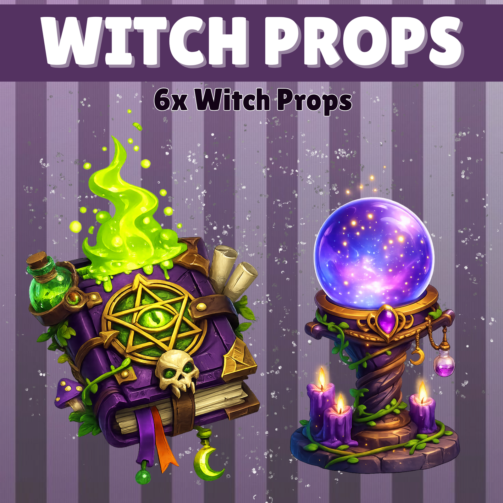 6x Witch Props for twitch ,Youtube ,Kick ,Discord