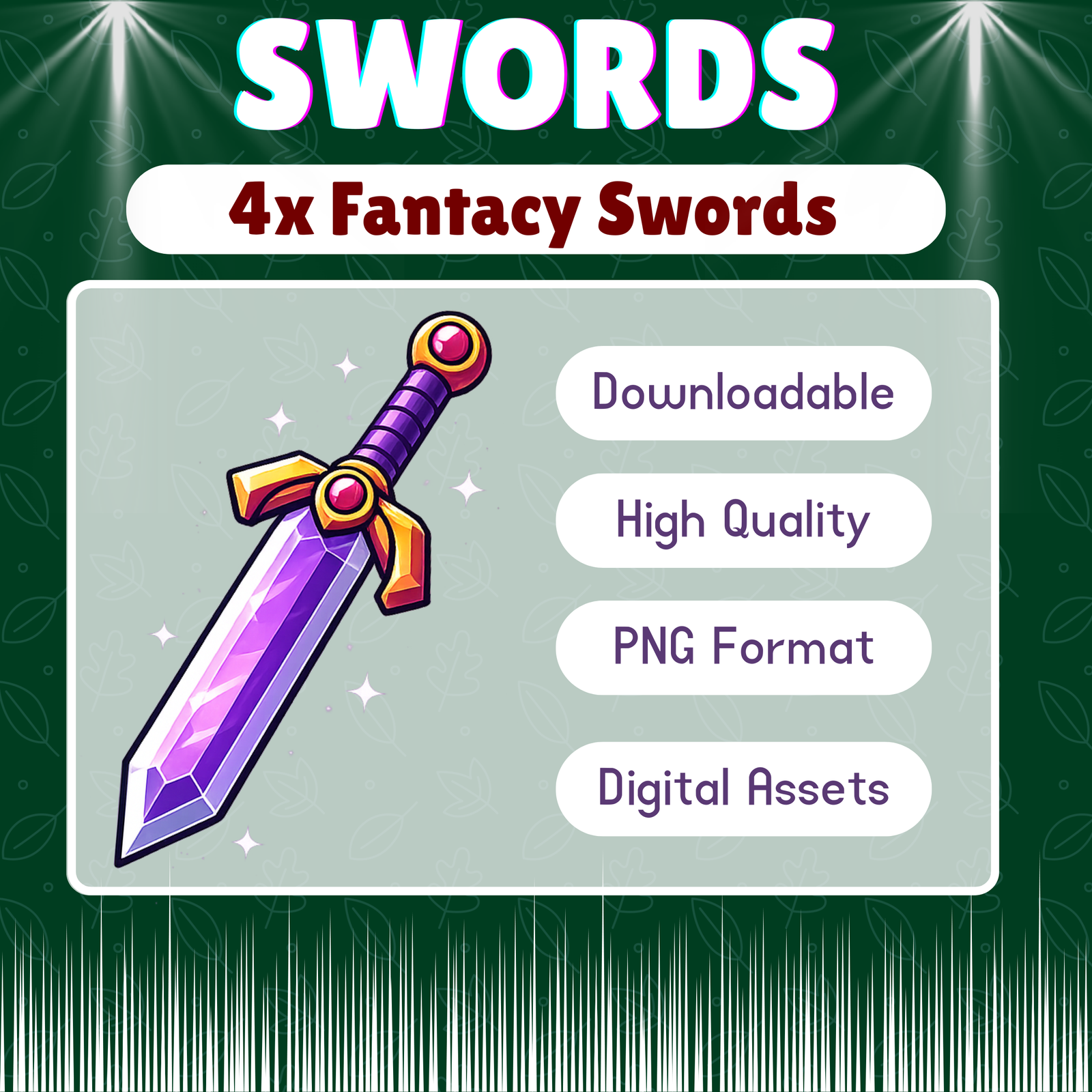 Anime Fantasy Swords for Streaming