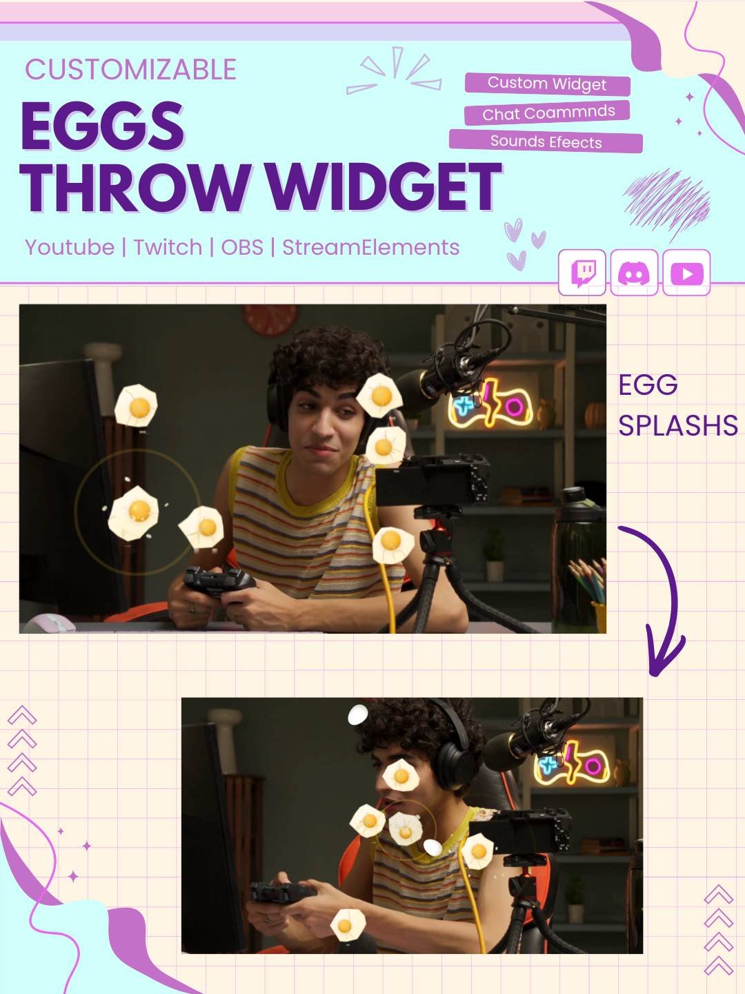 Twitch Egg Throwable Widget StreamElements