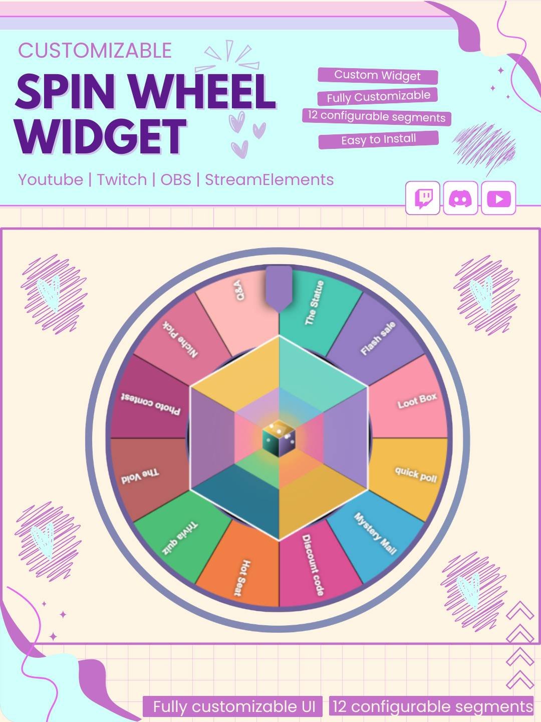 Spinning Wheel Twitch Widget StreamElements