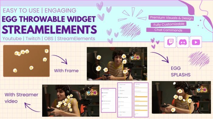 Twitch Egg Throwable Widget StreamElements