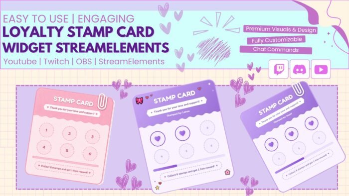 Loyalty Stamp Card Widget StreamElements