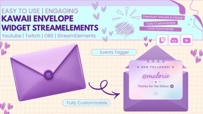 Interactive Envelope Widget For Twitch & YouTube
